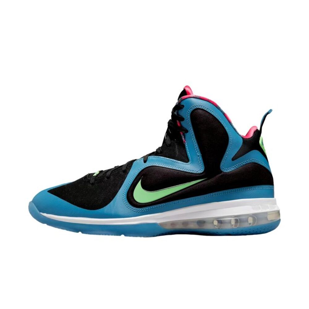 Nike LeBron IX Black / Harbor Blue - Green - Pink DO5838-001 Men's